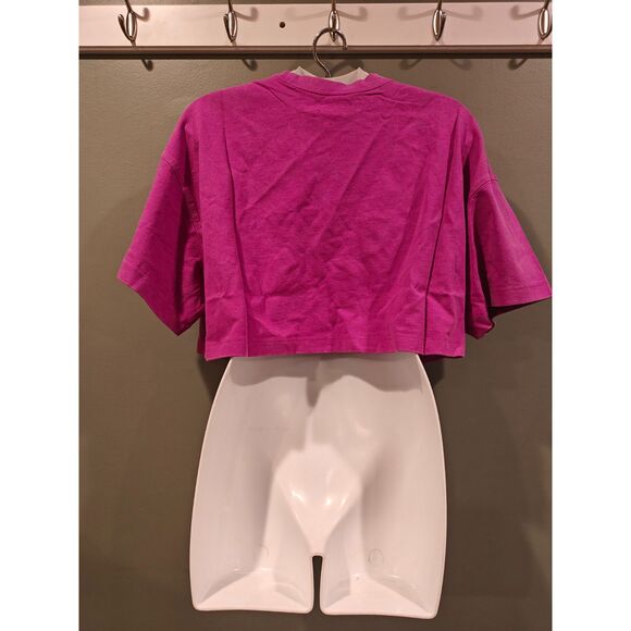 savage x fenty Essential Heavy Jersey Washed Cropped Tee medium - Picture 4 of 4